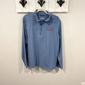 Vineyard Vines Edgartown Quarter Zip Pullover Blue Long Sleeve Men’s S EUC